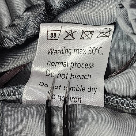 Emerson Lang Pants Womens L Gray Cargo Parachute Wide Leg Streetwear Utility - Picture 8 of 13